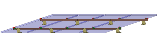 HDG Structure for RCC Slope / Asbestos Roof